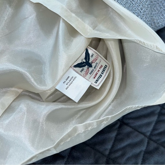 Pendleton Dress Women Size 14 Wool Blend Sheath Blue White Sleeveless Lined I - Picture 10 of 11